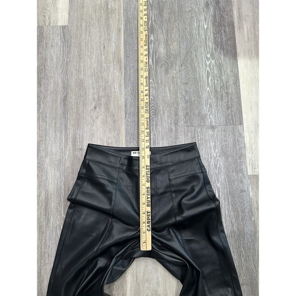 We The Free People Wide Leg Baggy Flare Flared Bootcut Vegan Leather Pants Sz 0 - Picture 7 of 8